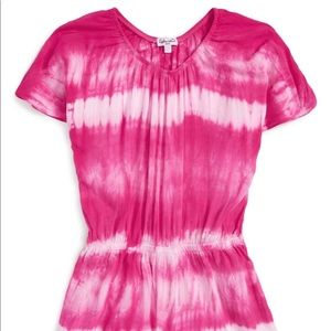 Pink tie dye splendid romper size 12